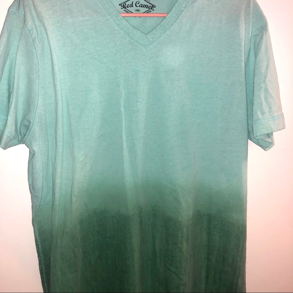 Red Camel•Green Ombré•TShirt•Womens Size L